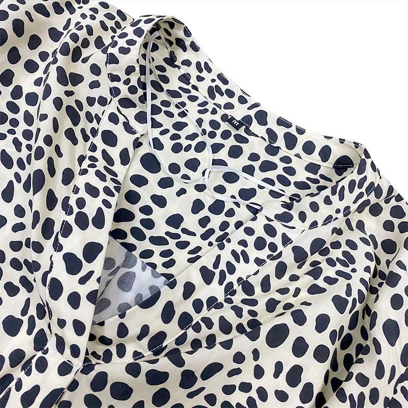 Luxury Leopard print shirt dress3