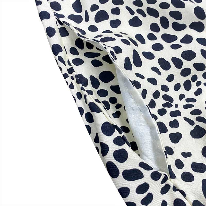 Luxury Leopard print shirt dress4